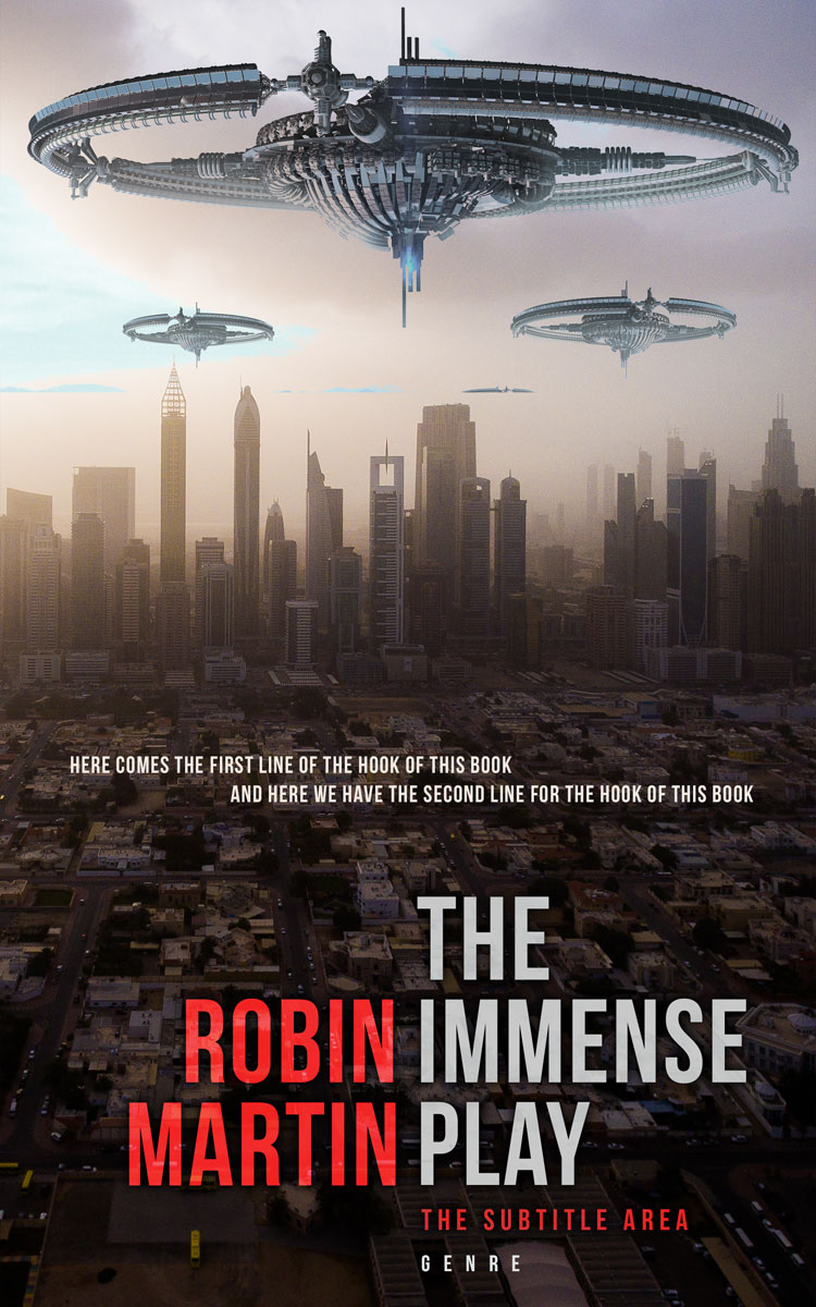 2D view of Premade Science Fiction Book Cover - Cold Turkey