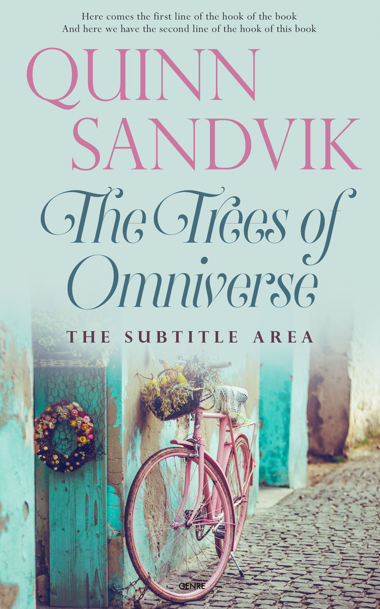 2D view of Premade Abstract Book Cover - Tiara