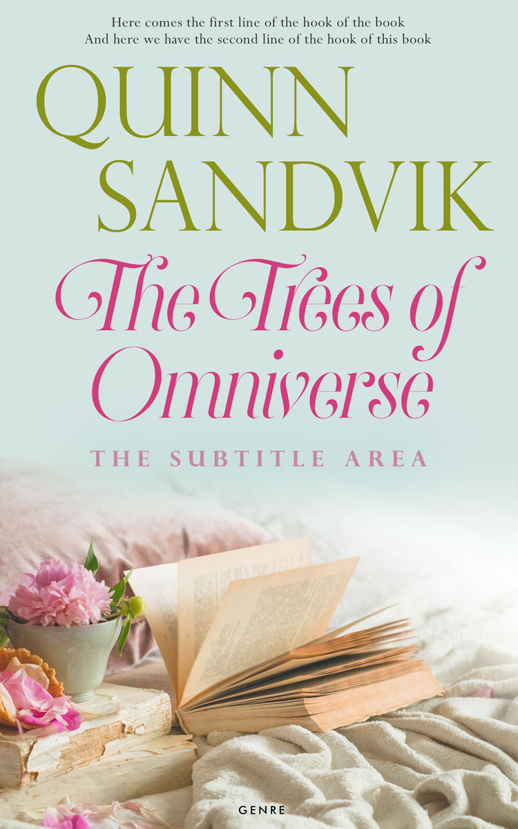 2D view of Premade Romance Book Cover - Celeste