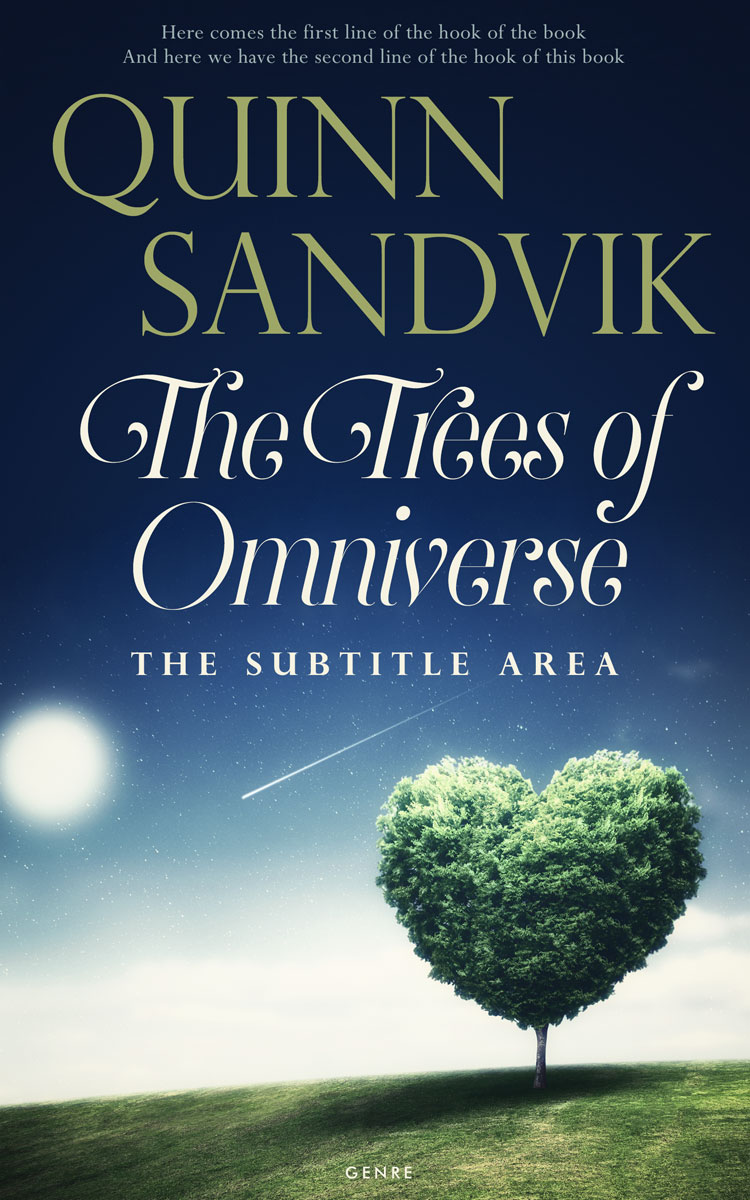 2D view of Premade Fantasy Book Cover - Moon Mist