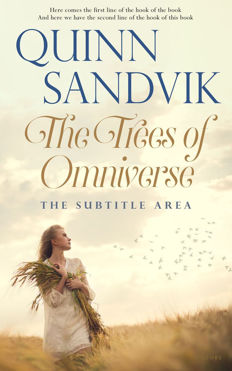 2D view of Beige #8738 - Premade Romance Book Cover