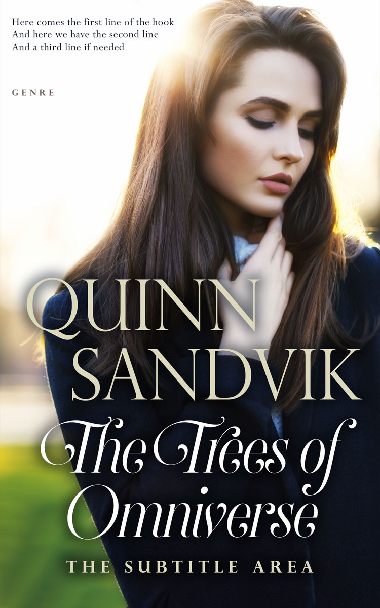 2D view of Premade Romance Book Cover - Soft Amber