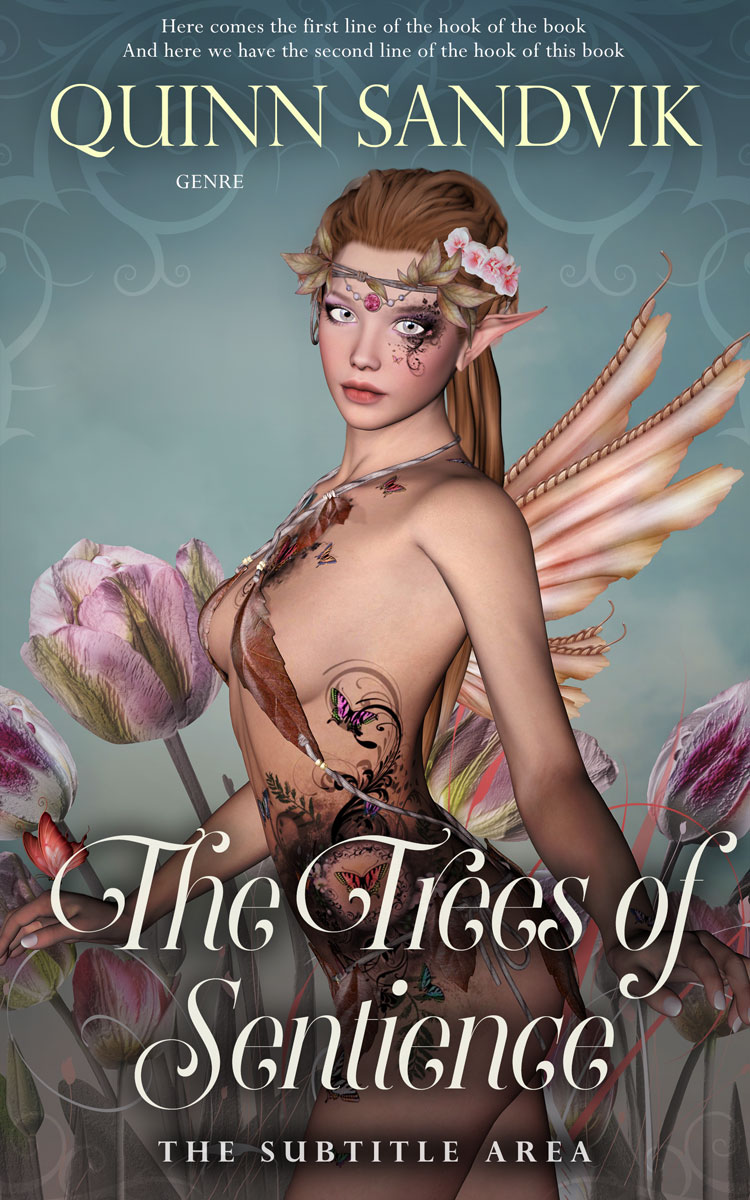 2D view of Premade Fantasy Book Cover - Ironside Gray