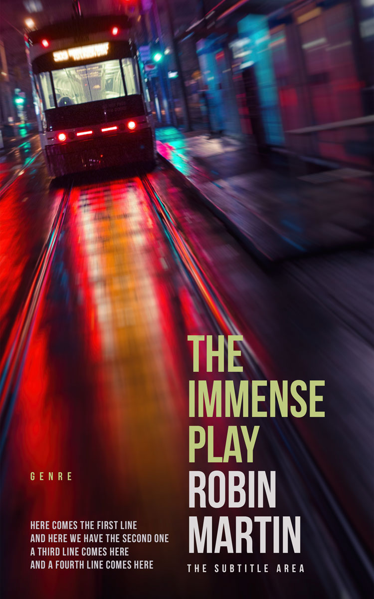 2D view of Premade Mystery & Thriller & Suspense Book Cover - Jon