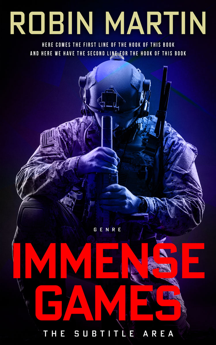 2D view of Premade Mystery & Thriller & Suspense Book Cover - Mandy