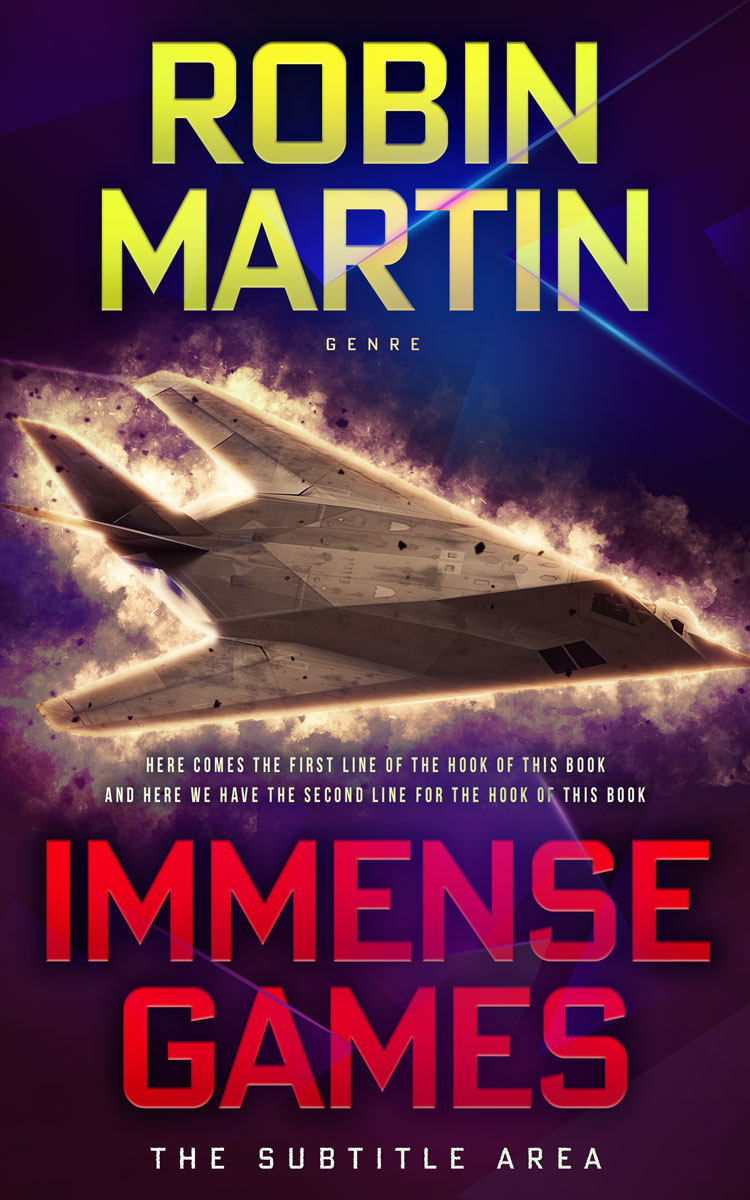 2D view of Premade Action & Adventure Book Cover - Copperfield