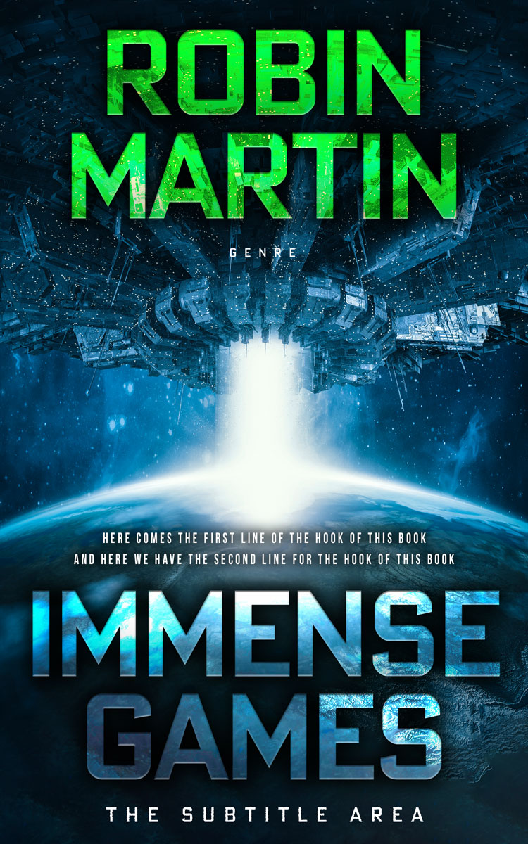 2D view of Premade Science Fiction Book Cover - Black Pearl