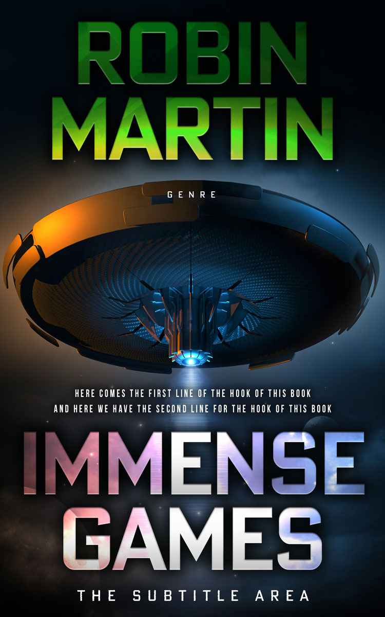 2D view of Premade Science Fiction Book Cover - Bunker