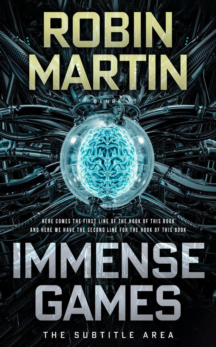 2D view of Premade Science Fiction Book Cover - Green Spring