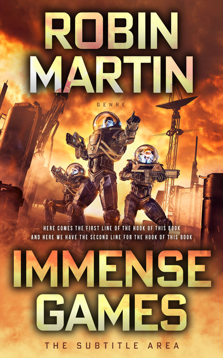 2D view of Premade Science Fiction Book Cover - Mule Fawn