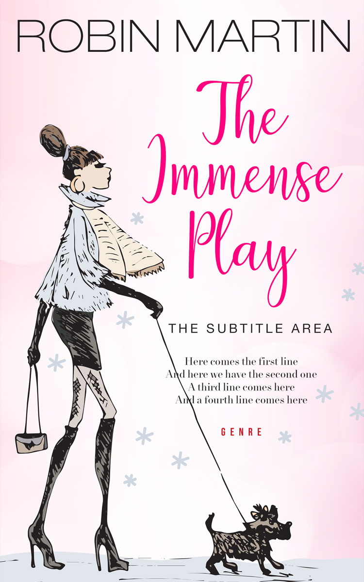 2D view of Premade Chick Lit Book Cover - Prim