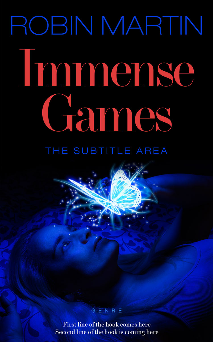 2D view of Premade Surreal Book Cover - Black Pearl