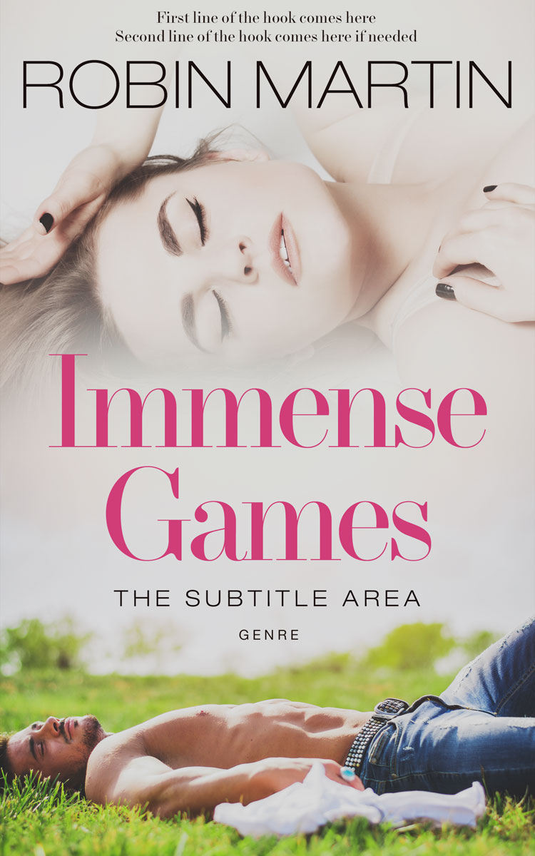 2D view of Premade Erotica Book Cover - Timberwolf