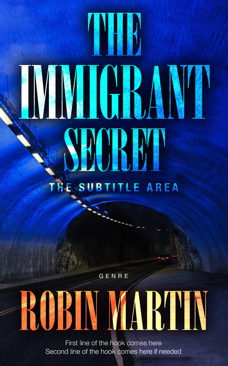 2D view of Premade Mystery & Thriller & Suspense Book Cover - Ebony