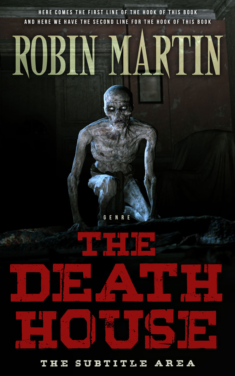 2D view of Premade Horror Book Cover - El Salva