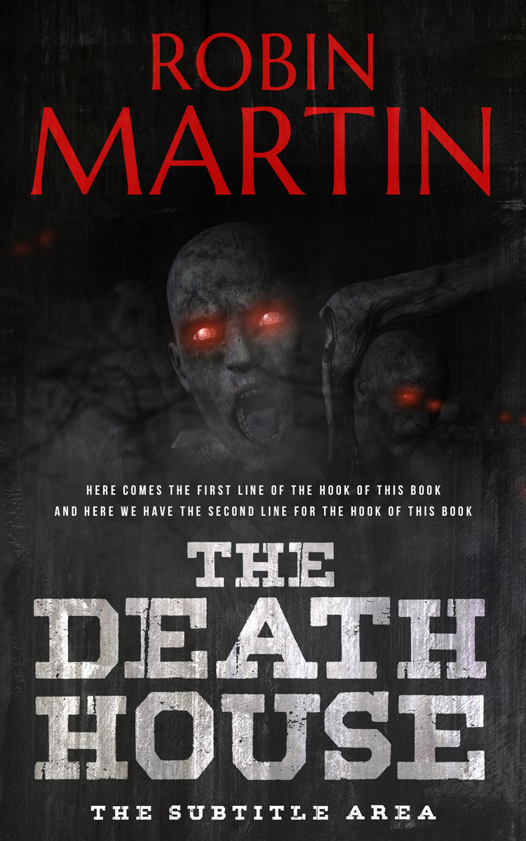 2D view of Premade Horror Book Cover - Cod Gray
