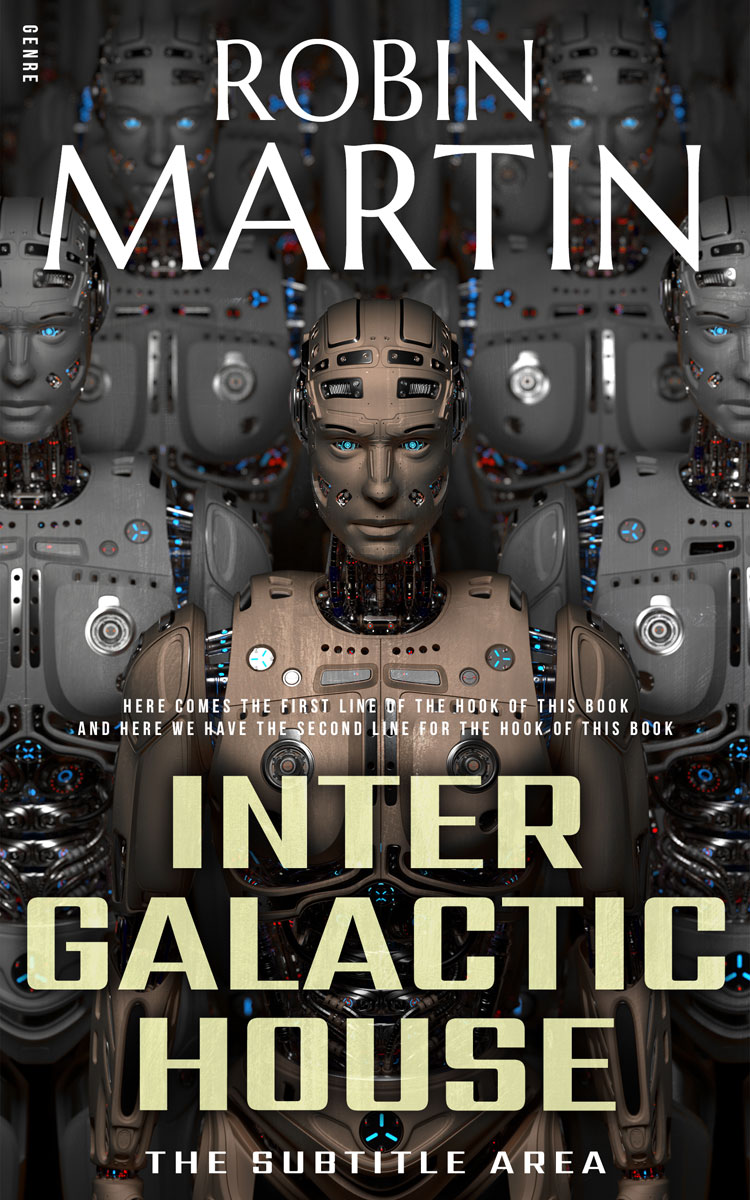 2D view of Premade Science Fiction Book Cover - Dune