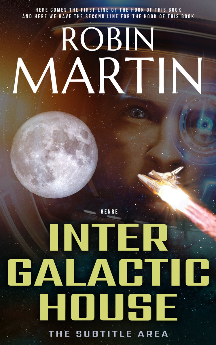 2D view of Premade Science Fiction Book Cover - Cocoa Brown