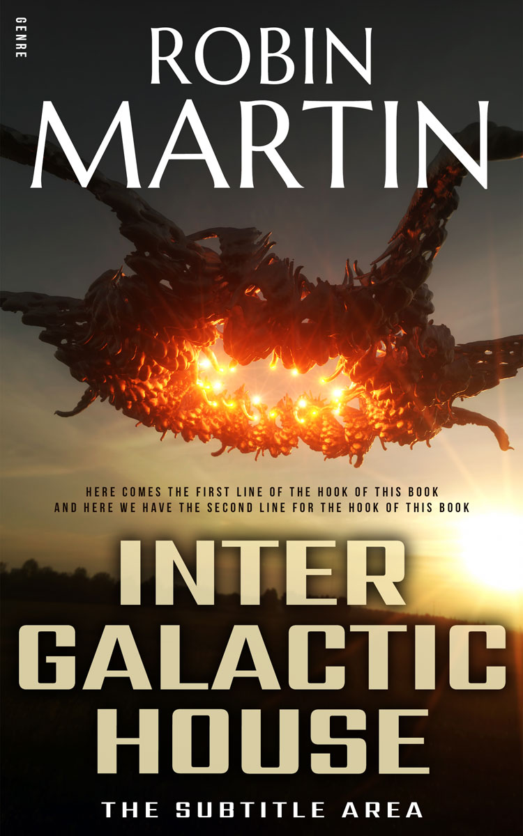 2D view of Premade Science Fiction Book Cover - Tumbleweed