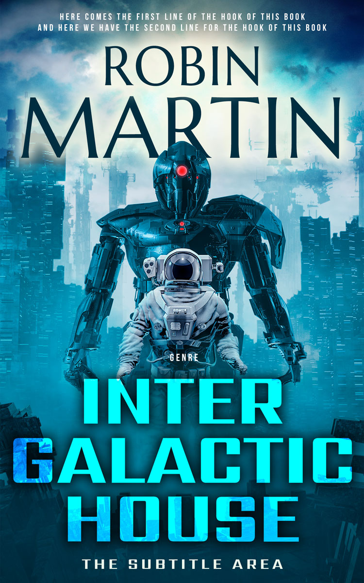 2D view of Premade Science Fiction Book Cover - Jungle Mist