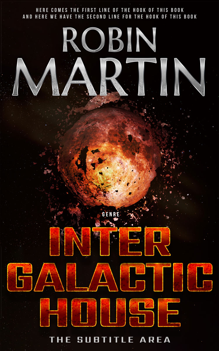 2D view of Premade Apocalyptica Book Cover - Antique Brass