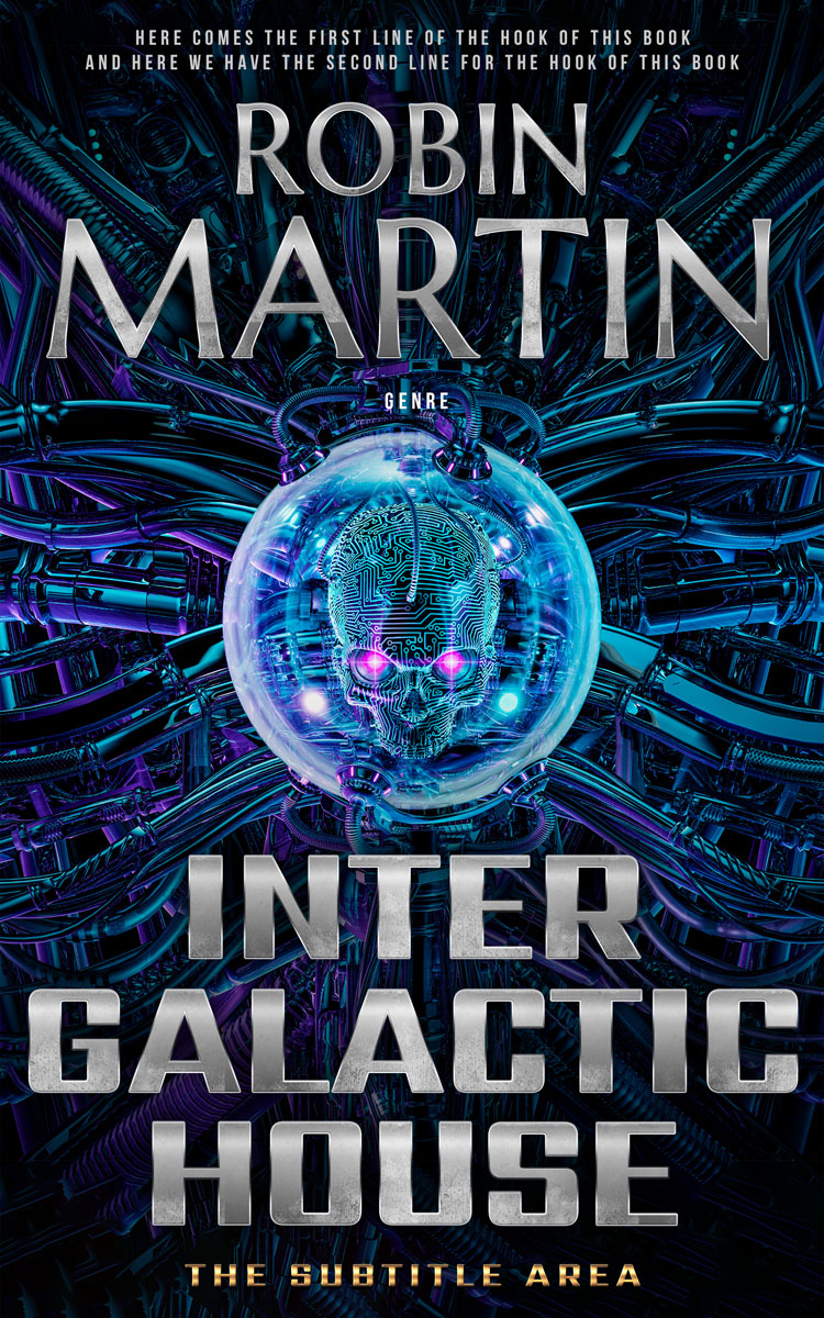 2D view of Premade Science Fiction Book Cover - Bombay