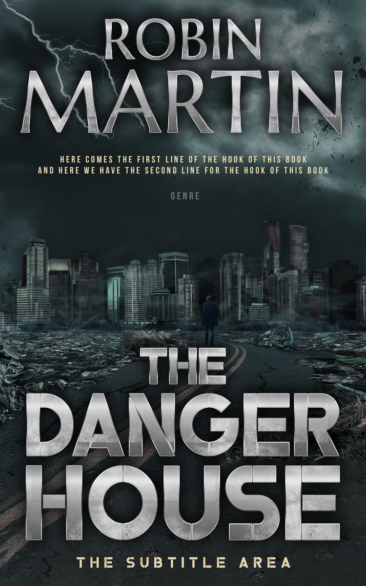 2D view of Premade Apocalyptica Book Cover - Outer Space