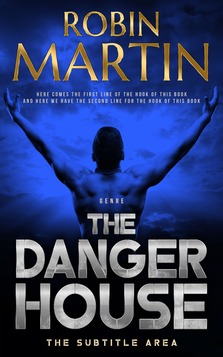 2D view of Premade Action & Adventure Book Cover - Haiti