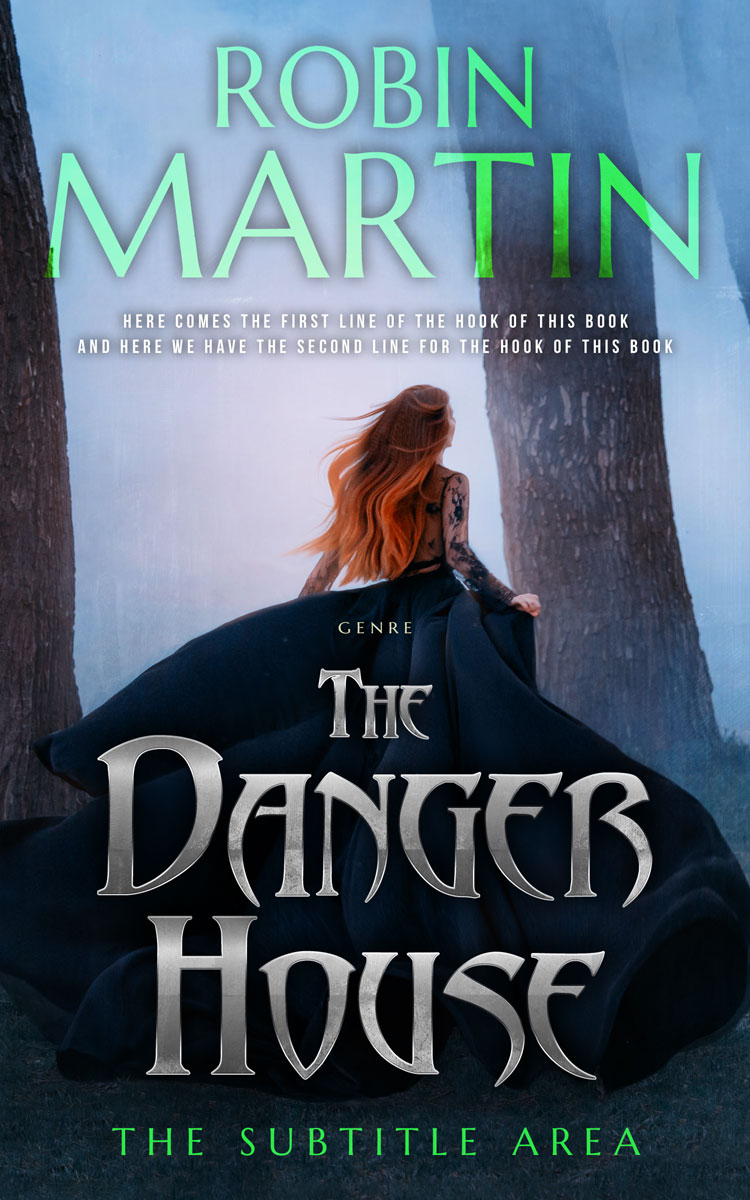 2D view of Premade Fantasy Book Cover - Heather