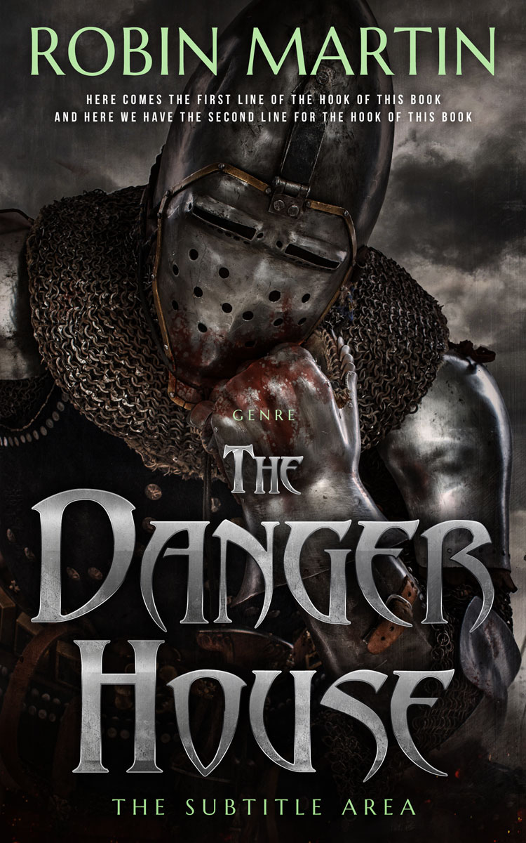 2D view of Premade Historical Book Cover - Cocoa Brown