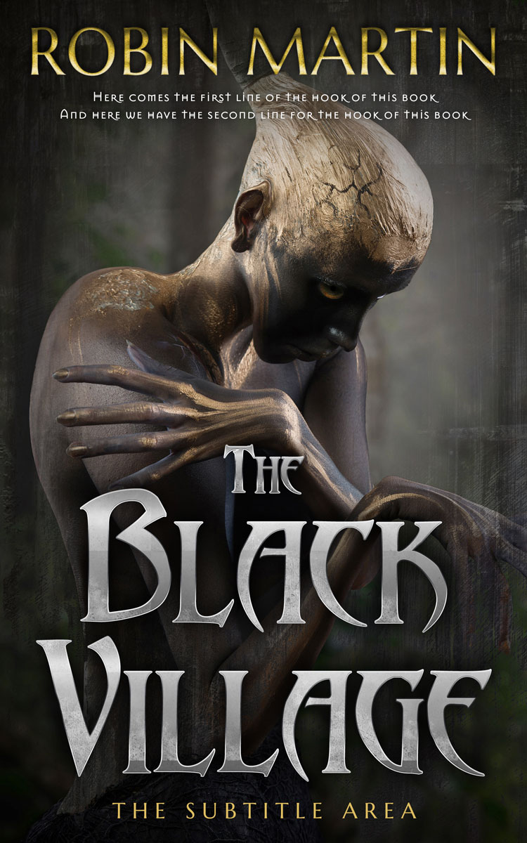 2D view of Premade Fantasy Book Cover - Dune