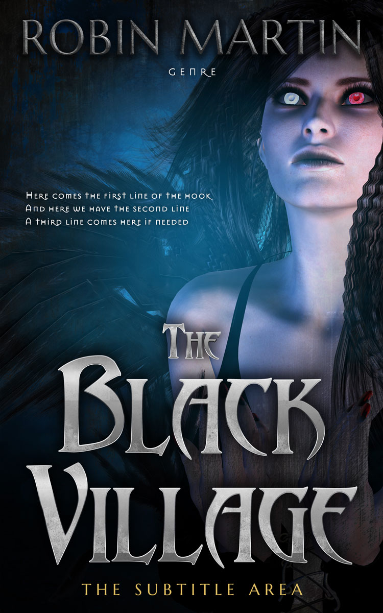 2D view of Premade Fantasy Book Cover - Bunker