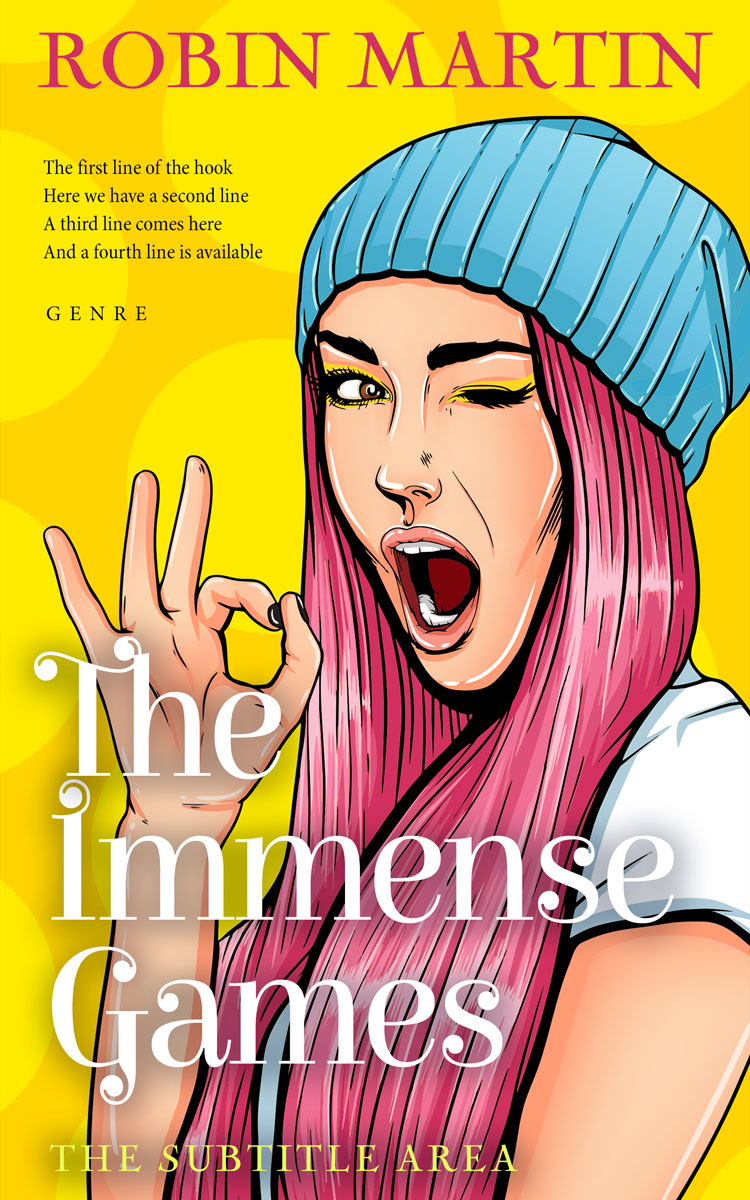 2D view of Premade Chick Lit Book Cover - Pickled Bluewood