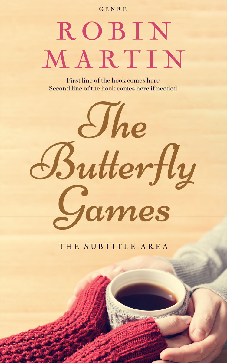 2D view of Premade Romance Book Cover - Peach Yellow