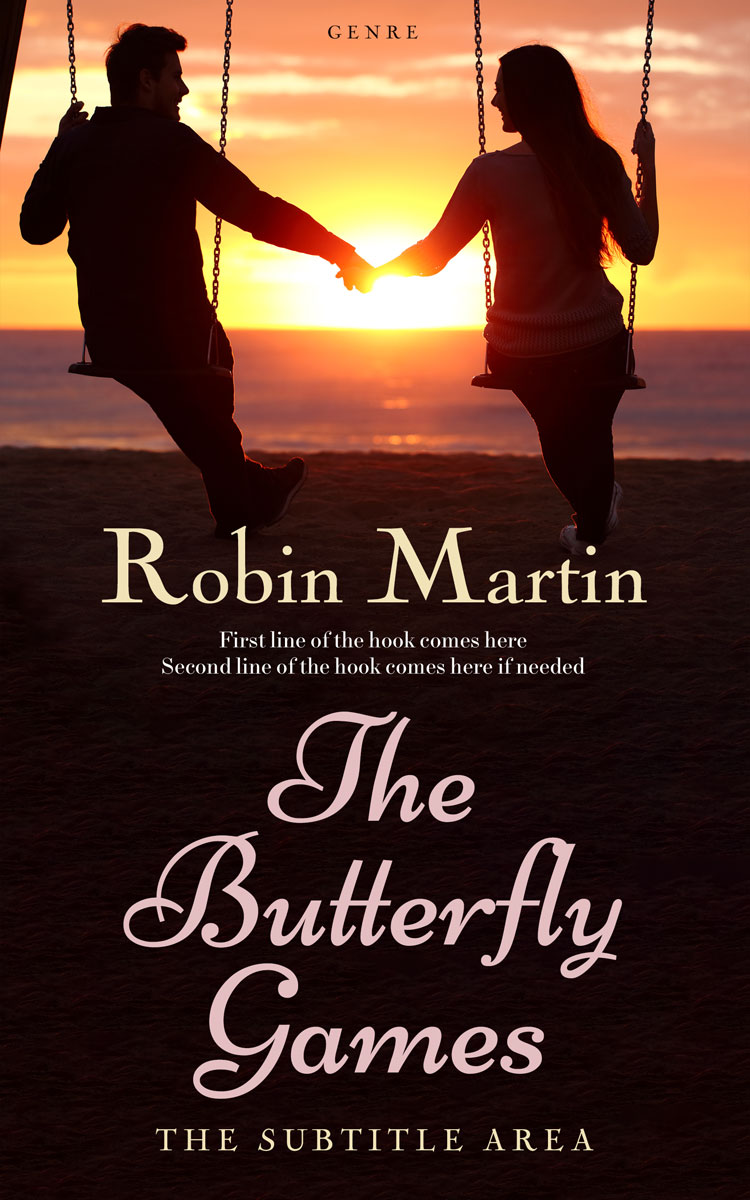 2D view of Premade Romance Book Cover - Coffee Bean