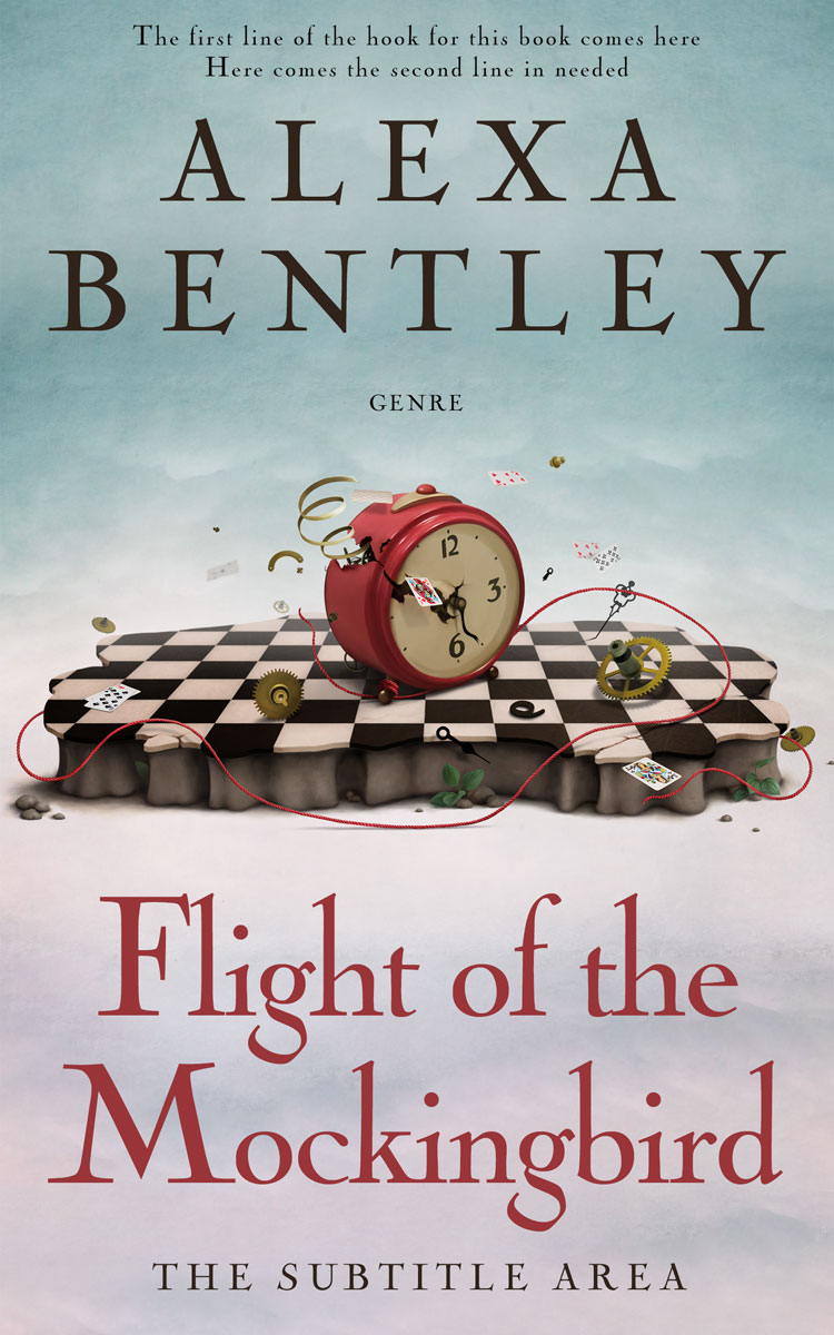 2D view of Premade Fantasy Book Cover - Silver Sand