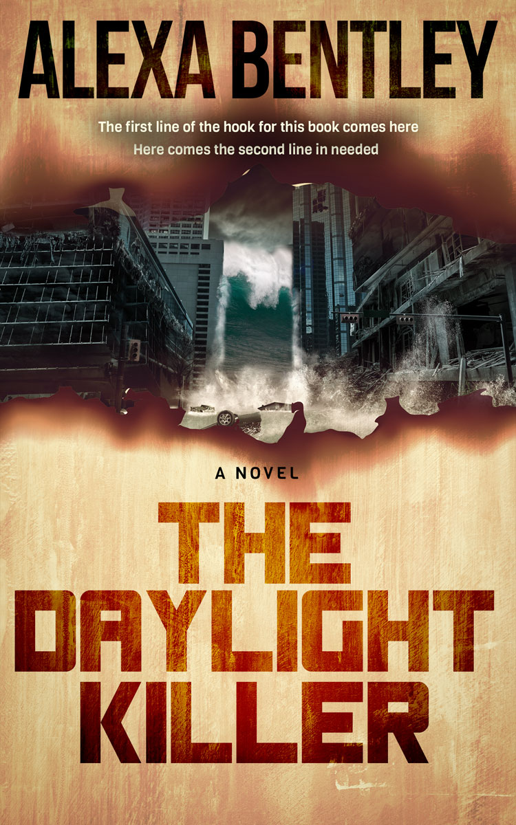 2D view of Premade Apocalyptica Book Cover - Tan