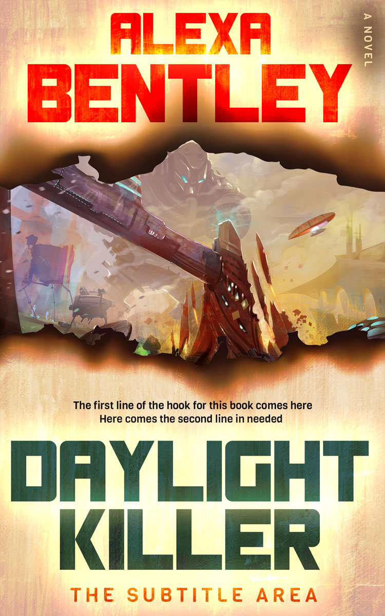 2D view of Premade Apocalyptica Book Cover - Brandy