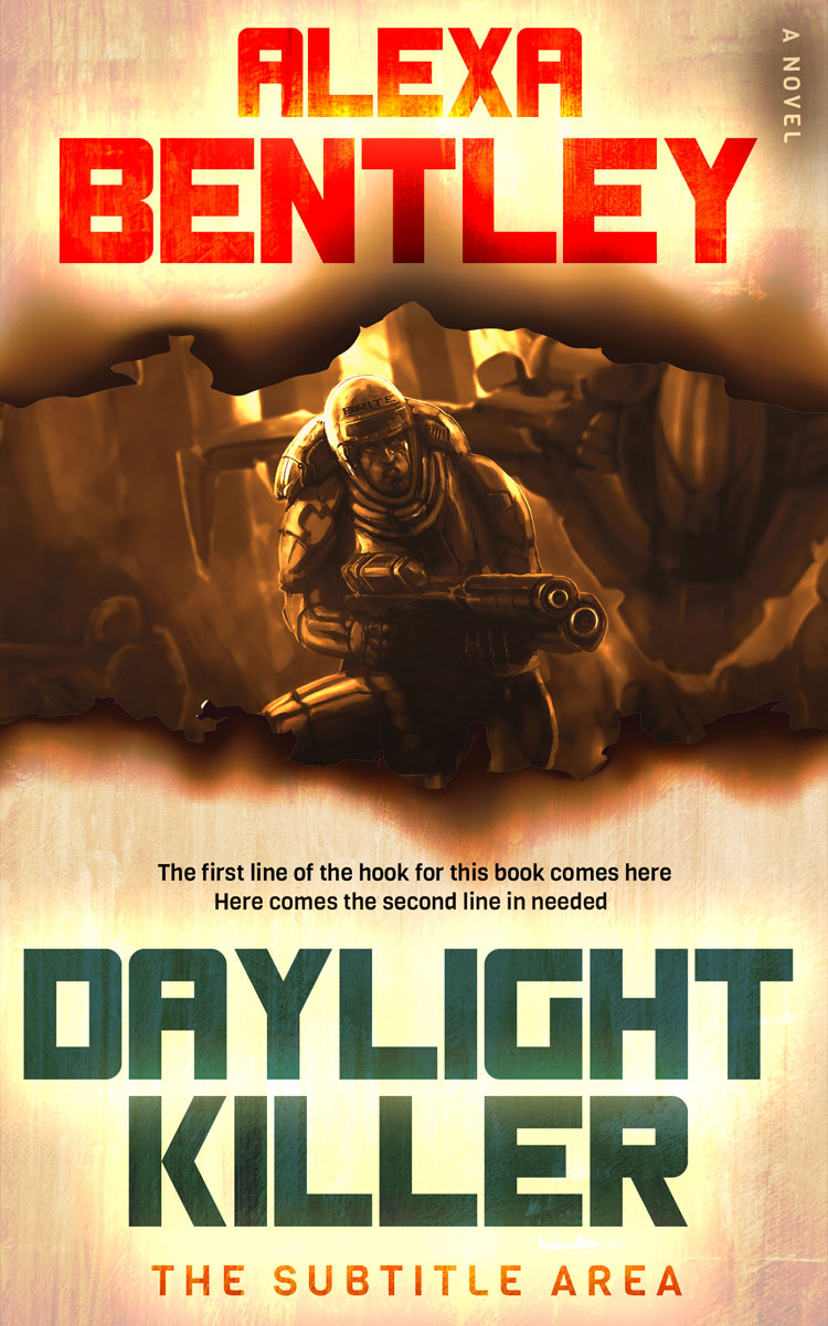 2D view of Wheat #8945 - Premade Science Fiction Book Cover