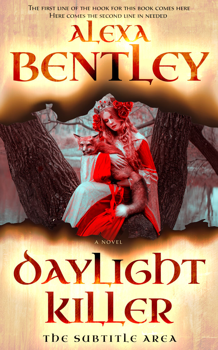 2D view of Premade Fantasy Book Cover - Chamois