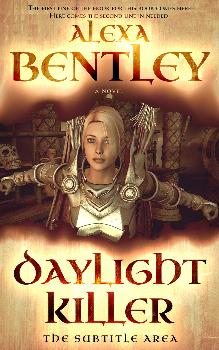 2D view of Premade Fantasy Book Cover - Calico