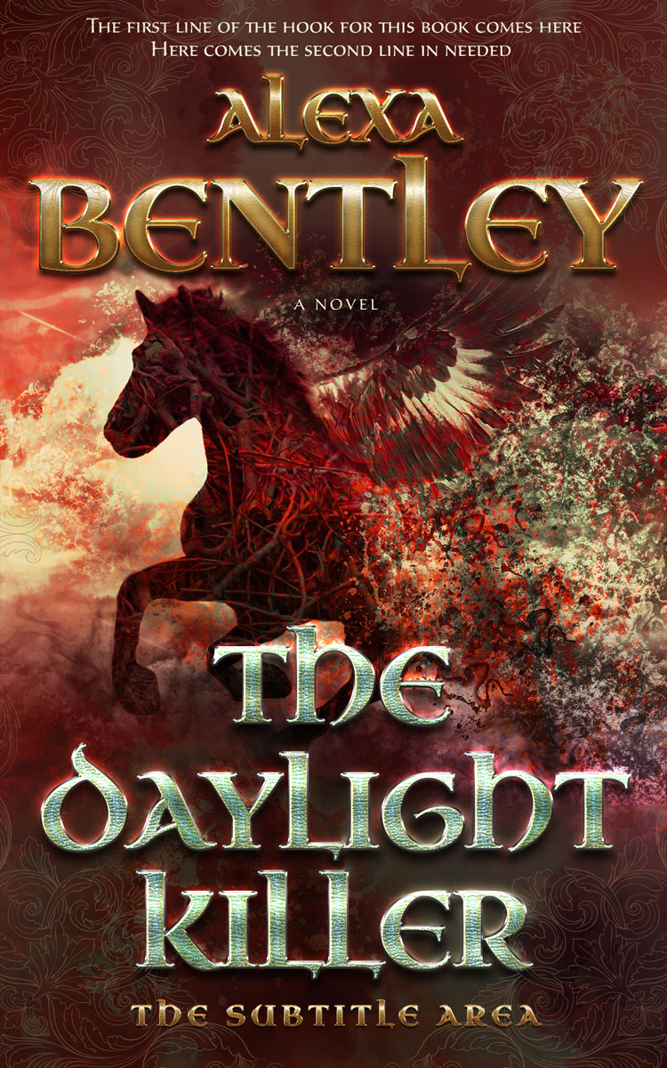 2D view of Premade Fantasy Book Cover - Cocoa Bean