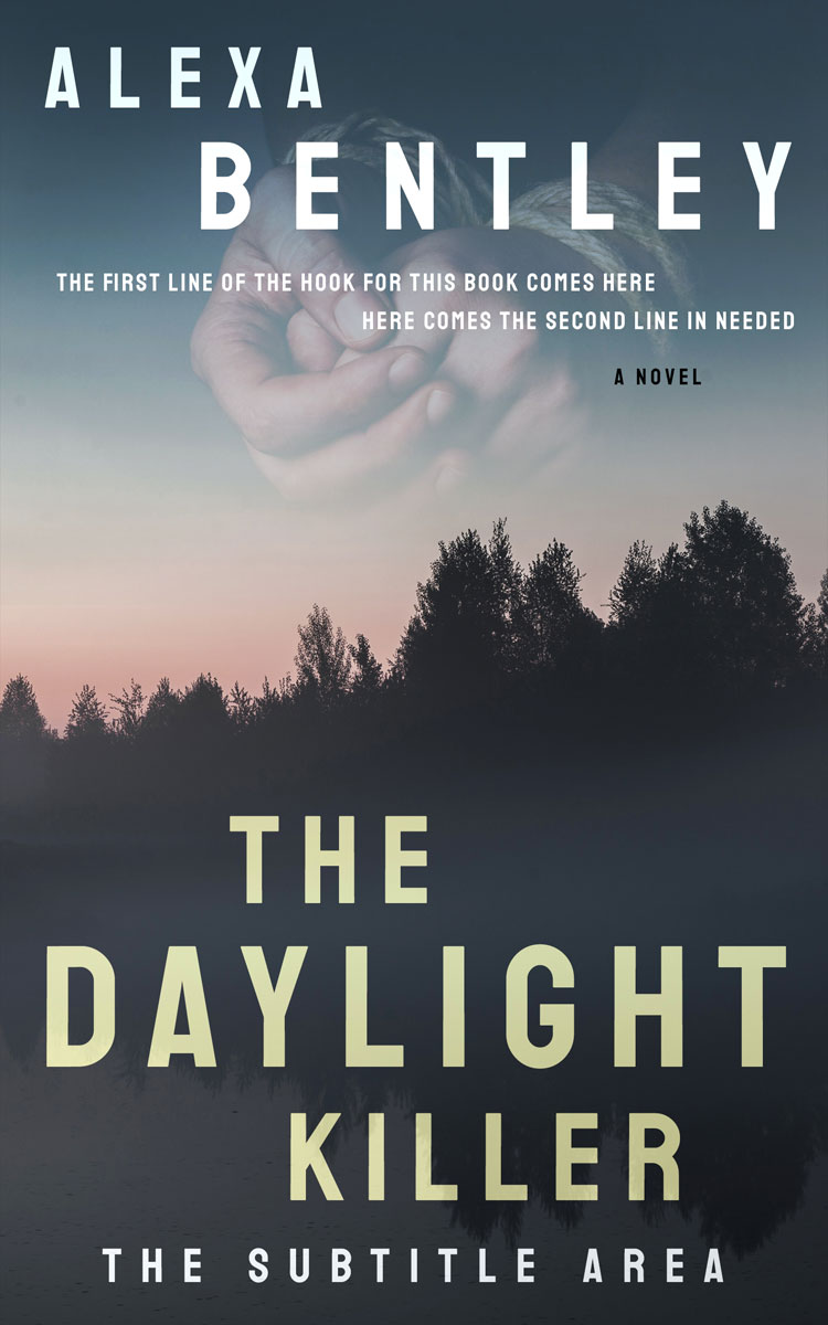 2D view of Premade Mystery & Thriller & Suspense Book Cover - Bright Gray