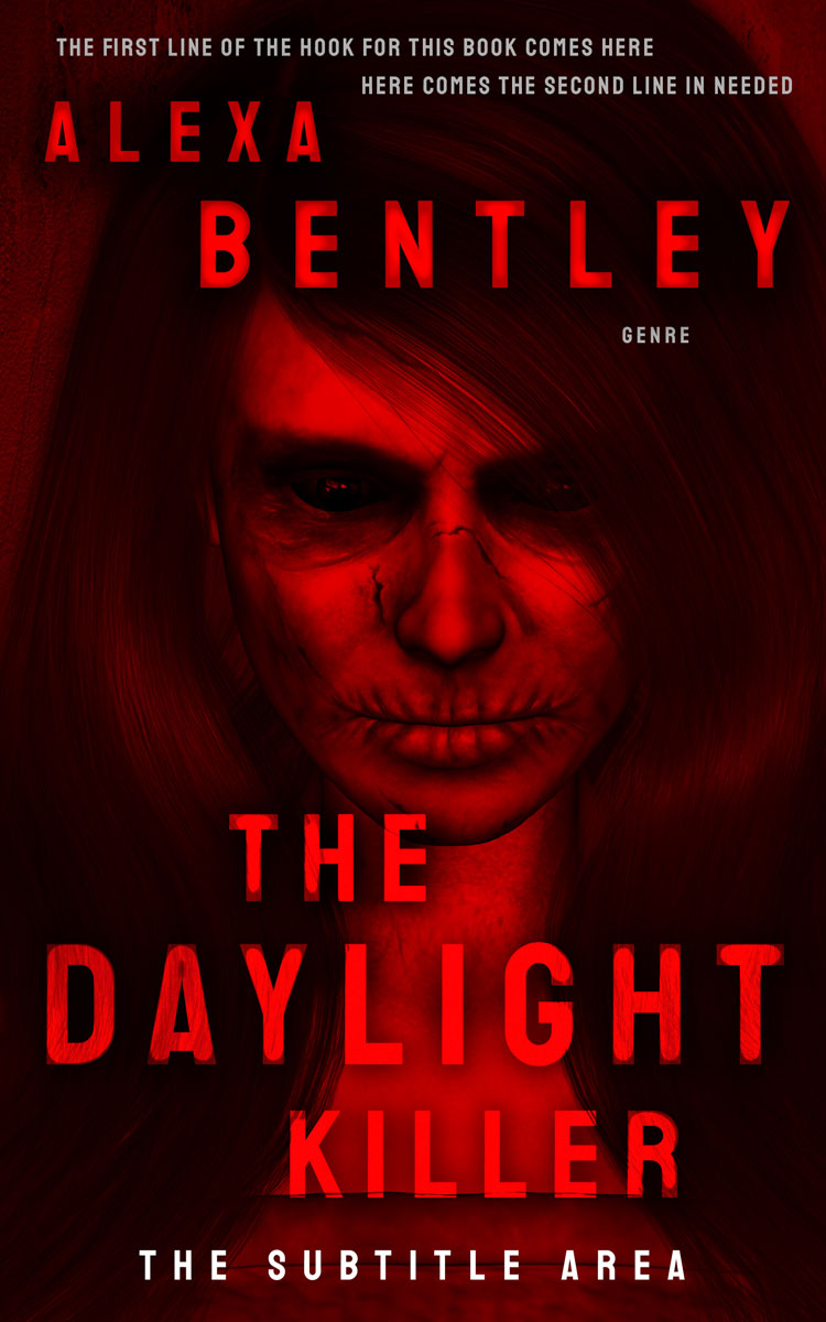 2D view of Premade Horror Book Cover - Thunderbird