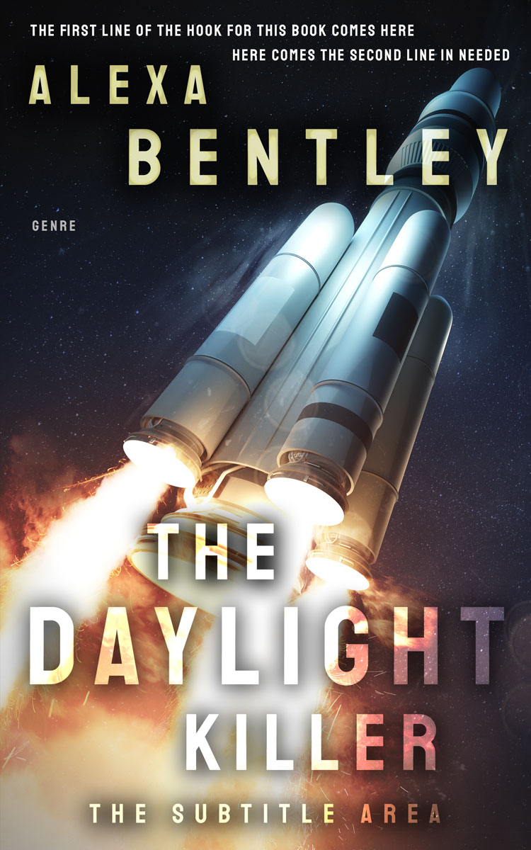 2D view of Premade Science Fiction Book Cover - Akaroa