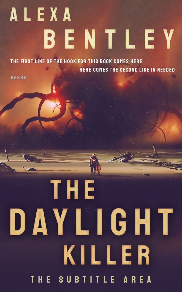 2D view of Premade Science Fiction Book Cover - Thunder