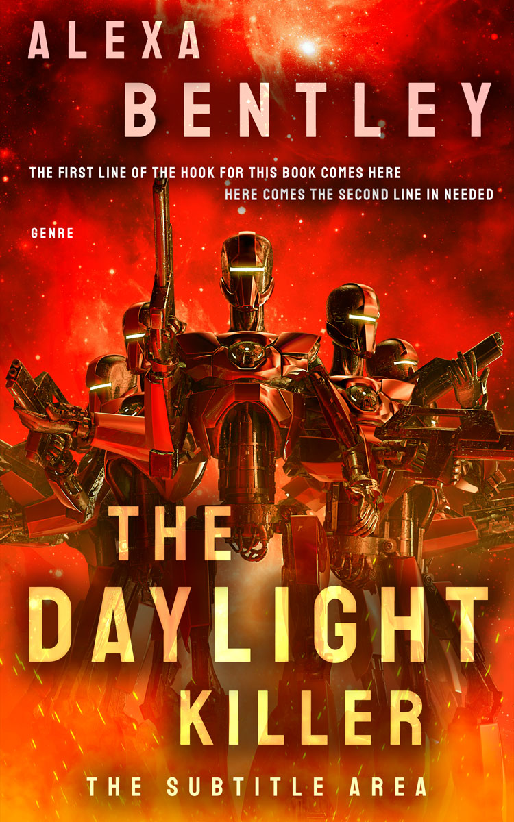 2D view of Premade Science Fiction Book Cover - Kenyan Copper