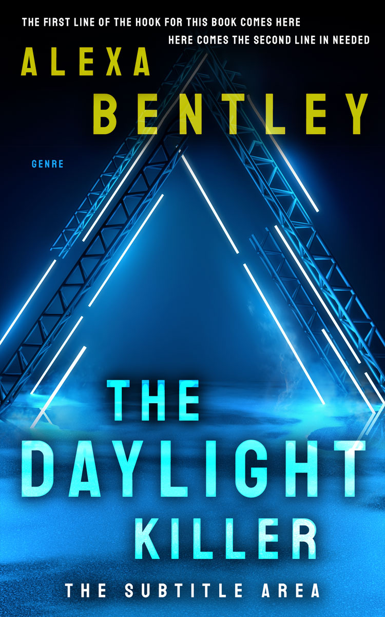 2D view of Premade Science Fiction Book Cover - Venice Blue