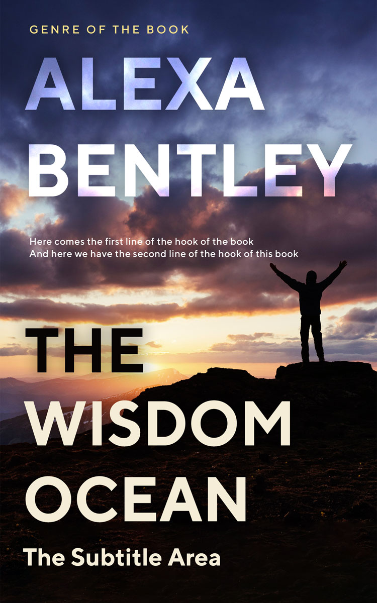 2D view of Premade Self-Improvement & Self-Help Book Cover - Steel Gray