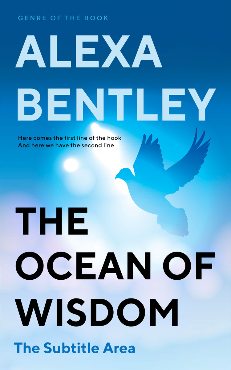 2D view of Premade Religion & Spirituality Book Cover - Tropical Blue